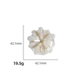 Supporto per telefono a margherita bianco perlato con centro dorato e petali traslucidi - Supporto Trasparente-Margherita