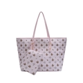Pink tote bag with unicorn print and matching small clutch handbag set for women - Pegasus Pink