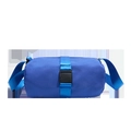 Borsa da viaggio cilindrica blu con tracolla regolabile e chiusura a fibbia - Blu