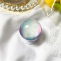 Macro detail of planet style telescopic phone socket with iridescent starry sky surface - Crystal Ball Holder - Starry Sky - Blue