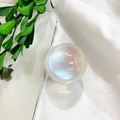 Supporto per telefono a forma di pianeta con glitter perlati e riflessi blu-viola - Cristallo Stellato - Palla Stellata Laser