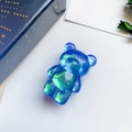 Support de téléphone ours dégradé bleu et vert avec une finition brillante - Bleu Plaqué