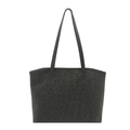 Grand sac fourre-tout chic à imprimé léopard en gris foncé texturé pour l'hiver - Vert