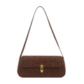 Bolso de axila chic con estampado de leopardo, hebilla dorada y diseño vintage - Marrón