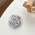 Supporto per telefono a fiore glitterato con base espandibile e paillettes colorate - Fiore di Ciliegio con Paillettes Colorate Magnetico No. 2