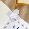 Sparkly purple butterfly phone grip holder with fine glitter and Butterfly text - Light Purple