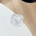 Close-up of heart-shaped Magsafe grip with glitter bow and Gift For You text - 3D Heart Bow (No.9)