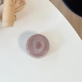 Detail der grau-violetten Glitzer MagSafe Handyhalterung mit funkelndem Harz-Design - Donut-Halterung - Perlglanz - Braun