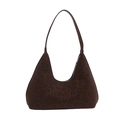 Retro-Shopper mit Leopardenmuster, große Kapazität und halbmondförmiger Hobo-Stil - Braun