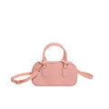 Rosa PVC-Jelly-Handtasche im Macaron-Stil mit abnehmbarem Gurt für die Damenmode 2025 - Rosa