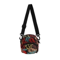 Borsa a tracolla alla moda con motivi a foglie tropicali e tracolla regolabile - Foglia
