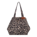 Grote shopper voor dames met luipaardprint, voorvak en schouderbanden voor dagelijks gebruik - Luipaardprint
