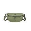 Sac fourre-tout minimaliste en nylon vert avocat avec logo OK et bandoulière réglable - Vert