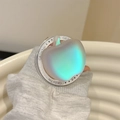 Irisierender apfelförmiger Handy-Halter mit Gift For You Aufdruck auf klarem Boden - Magnetischer Laser Kleiner Apfel