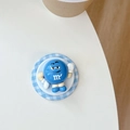 Supporto per telefono personaggio blu con guanto bianco e logo m iconico stampato - Personaggio di Confetto al Cioccolato (Blu)