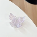 Detail showing the iridescent purple butterfly phone grip with a 3D laser glitter finish - Starry Sky Dripping Glue Stand - Large Colorful Butterfly - Purple