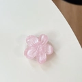Macro detail of a glittery pink cherry blossom flower phone grip with a 3D resin finish - Sakura Holder - Sparkle Pink