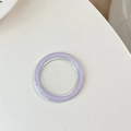 Detail of light purple MagSafe ring holder with clear acrylic base on clean background - Transparent - Purple Edge