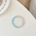 Close-up of a clear MagSafe ring with soft macaron gradient and magnetic core design - Transparent - Gradient Blue