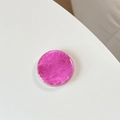 Detailed view of magenta cell phone socket with a metallic crinkle texture and clear edges - Rose Red