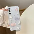 Sparkly clear Samsung S25 Ultra case with 3D resin fish, stars, and glitter finish - Samsung A17 / Silver Foil Drip Glue - Purple Pink Fish
