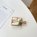 Miniature cutting board phone grip featuring radish slices and a knife prop design - Transparent Stand - Radish Cutting Board