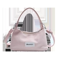Pink matte leather dumpling handbag with MJJ137 label and adjustable shoulder strap - No Pendant / Pink