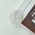 Dettaglio del supporto magnetico per cellulare con farfalla di paillettes lucide - Tipo Magnetico-Farfalla Bianca (gift磁吸-滴胶立体钻蝴蝶结-白色) / Bianco
