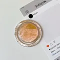Λεπτομέρεια κυκλικής βάσης τηλεφώνου με πτυχωτή χρυσή υφή σε ακρυλική θήκη - Υφή Αλουμινόχαρτου Μαγνητική-Πορτοκαλί