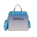 Blue gradient fashion handbag with Steve Madden logo and matching small coin purse - Light Blue