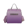 Chic purple gradient large crossbody bag with Steve Madden logo and round coin purse - Purple