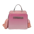 Pink gradient crossbody bag with Steve Madden logo, matching coin purse and wide strap - Pink