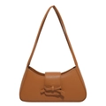 Borsa baguette marrone in finta pelle con elegante fiocco da donna - Marrone
