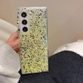 Sparkling gold and silver glitter sequins phone case for Samsung Galaxy fold series - Yellow / Z Flip 3