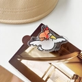 Detail of cute Capybara riding seagull acrylic phone socket on a lifestyle background - Capybara Riding Seagull (Transparent Bracket-Rotating Capybara-No.15)