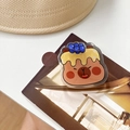 Macro detail of acrylic capybara phone grip featuring cute dessert toppings - Blueberry Syrup Capybara (Transparent Bracket-Rotating Capybara-No.20)