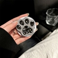 Dettaglio del supporto magnetico per telefono a forma di zampa di gatto con strass - Zampa di Gatto in Strass / Grigio