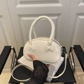 White Hello Kitty style bow handbag with synthetic leather finish and crossbody strap - Without Scarf / White