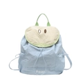 Zaino simpatico celeste e beige con design a pera e chiusura a coulisse per bambini - Blu (Pear)