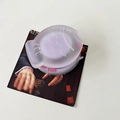 Détail du support MagSafe en forme de poisson lavande avec inscription Good Luck gravée - Poisson Taiyaki (700321) / Magnétique-Violet