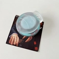 Détail du support MagSafe avec motif de poisson bleu et texte Good Luck gravé - Poisson Taiyaki (700321) / Magnétique-Bleu