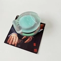 Détail du support MagSafe en forme de poisson vert menthe avec gravure Good Luck - Poisson Taiyaki (700321) / Magnétique-Vert