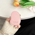 Pink lychee grain leather grip with C'est la vie engraving and refined stitching detail - Light Pink