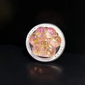 Makroaufnahme einer glitzernden Katzenpfote Handyhalterung mit bunten Pailletten - Magnetisch - Bunte Glitzer Katzenpfote Nr. 12
