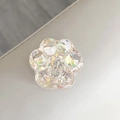 Collapsible holographic glitter cat paw phone grip and stand for secure smartphone holding - Colorful Sequins No. 13