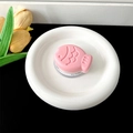 Pink cartoon fish phone grip socket with decorative Gift For You printed base - Magnetic Stand - Two-tone Fish / Pink