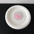 Close-up of pink glitter heart phone grip with Gift For You text on a white tray - Gradient Pink (Round Style)