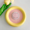 Détail du support téléphone coquillage et étoile de mer dans son coffret cadeau - Support Magnétique / Coquillage Pailleté - Rose
