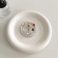 Macro shot of colorful heart and butterfly rhinestones in a round transparent display box - Magnetic Heart Colorful Gem Diamond (Laser Pink) / Laser Pink