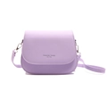 Bolso bandolera tipo silla morado lavanda con texto Fashion Trend 1996 en fondo blanco - Púrpura